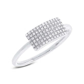 0.21ct 14k White Gold Diamond Lady's Ring Size 9